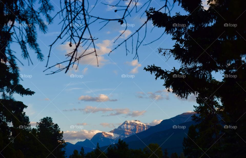 Mountain view in Alberta Canada