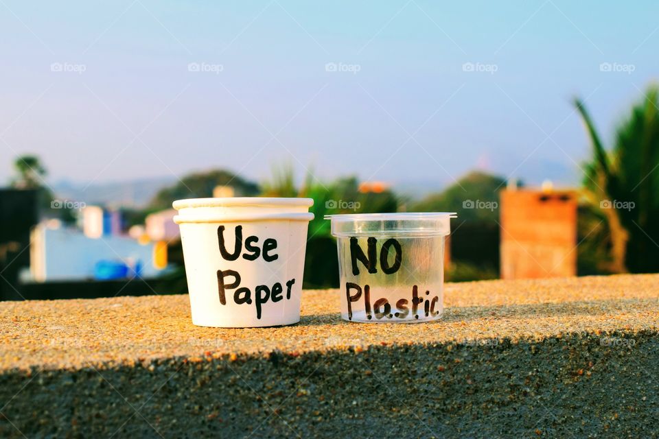 use paper no plastic