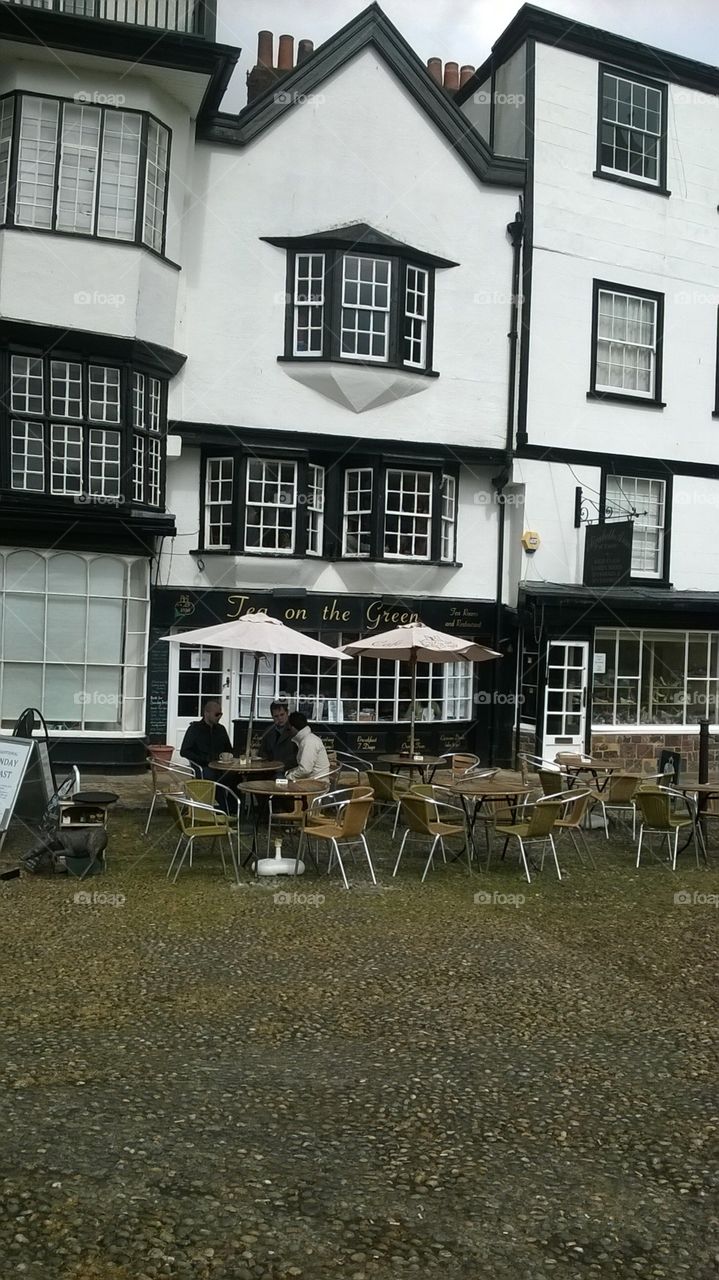 City centre eatery amongst beautiful surroundings and overlooking the prestigious and very beautiful Exeter Cathedral.