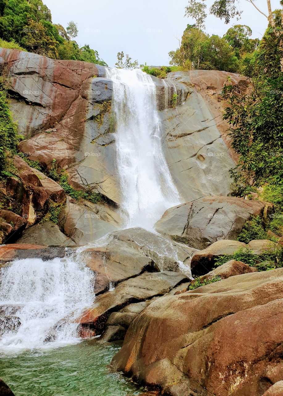 Beautiful waterfall in the mountain