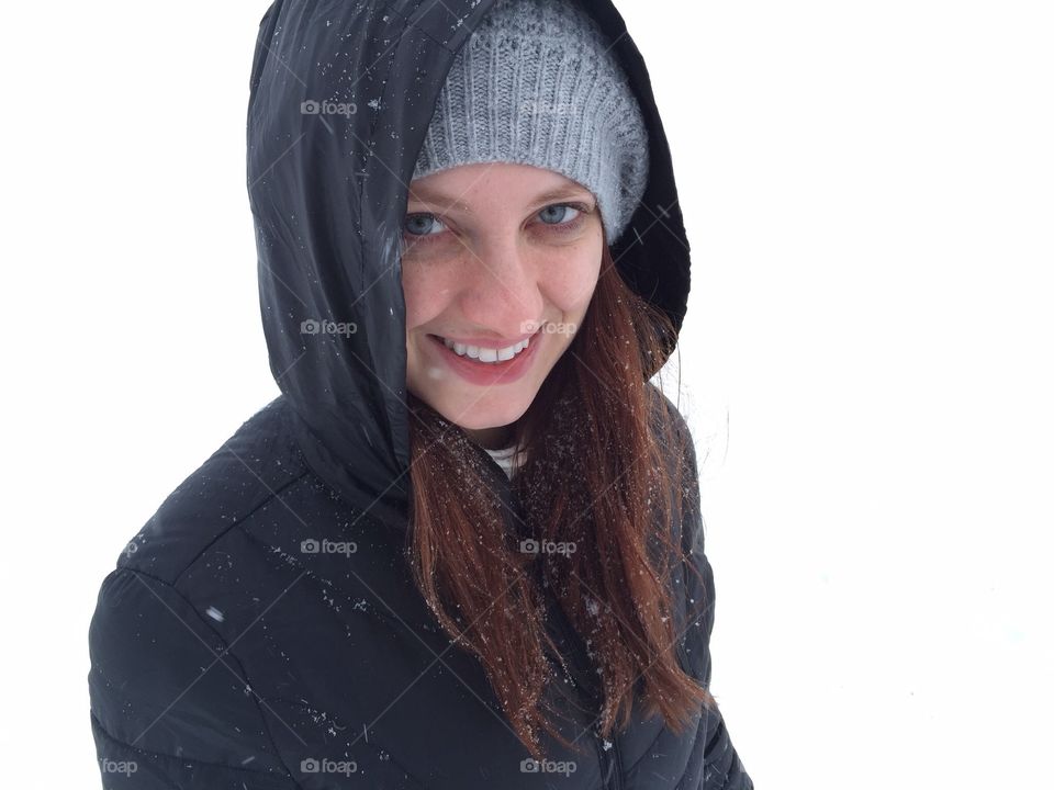 Selfie in a winter wonderland