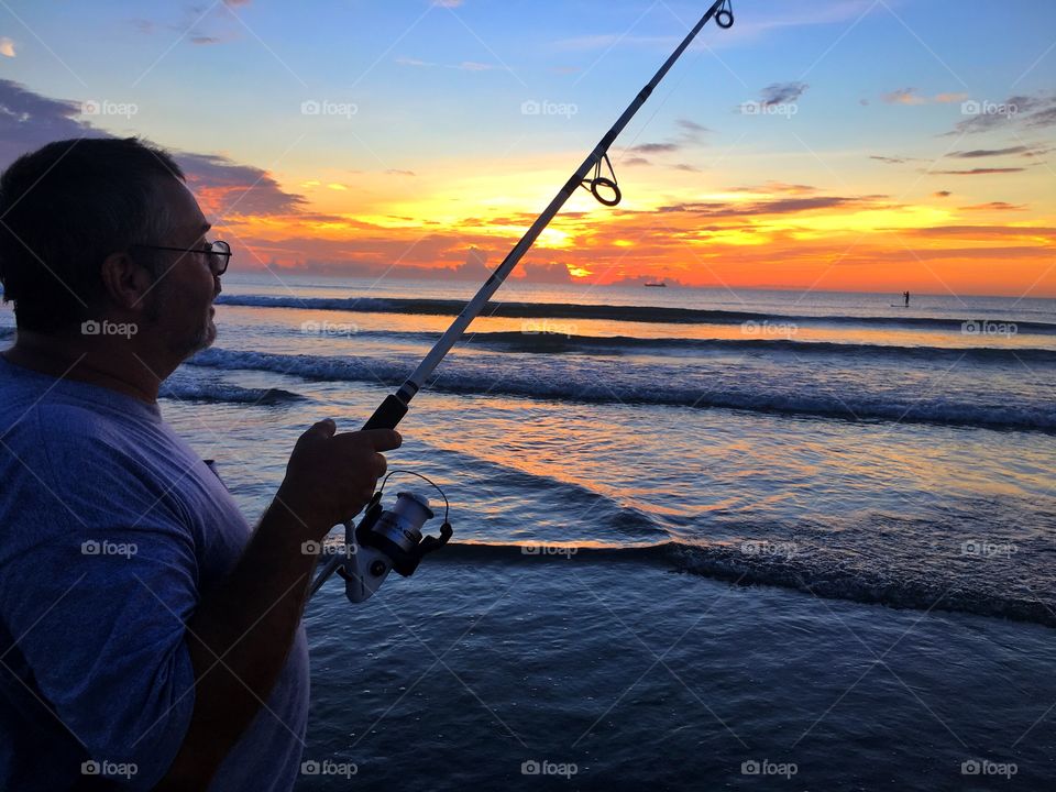 Fishing sunrise