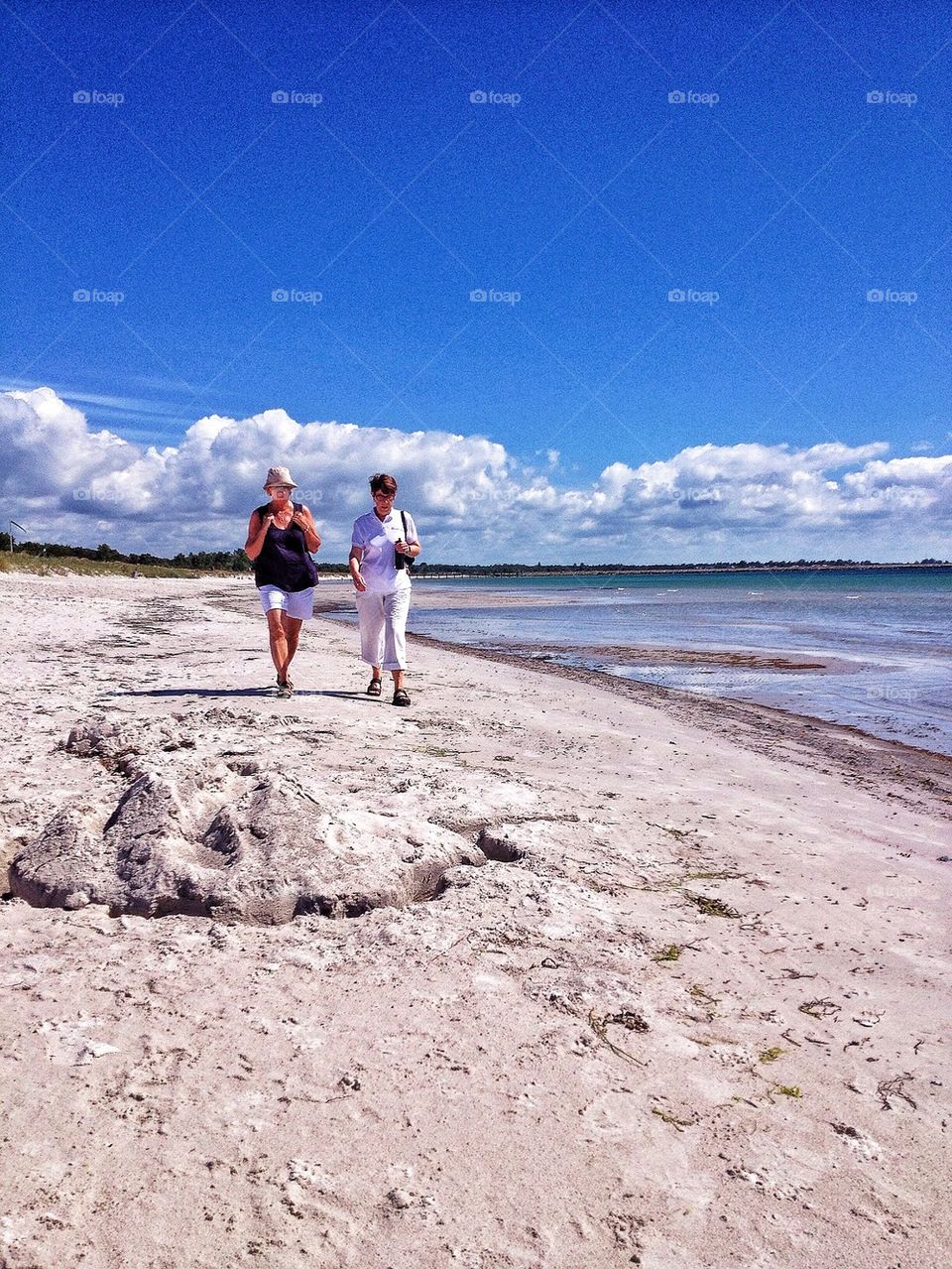 A beach stroll