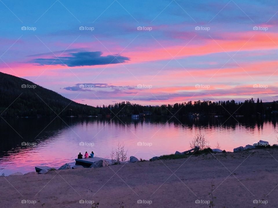 Fishing under a summer sunset over Grand Lake in Colorado-This part of the country offers some incredible opportunities for any fervent photographer. 