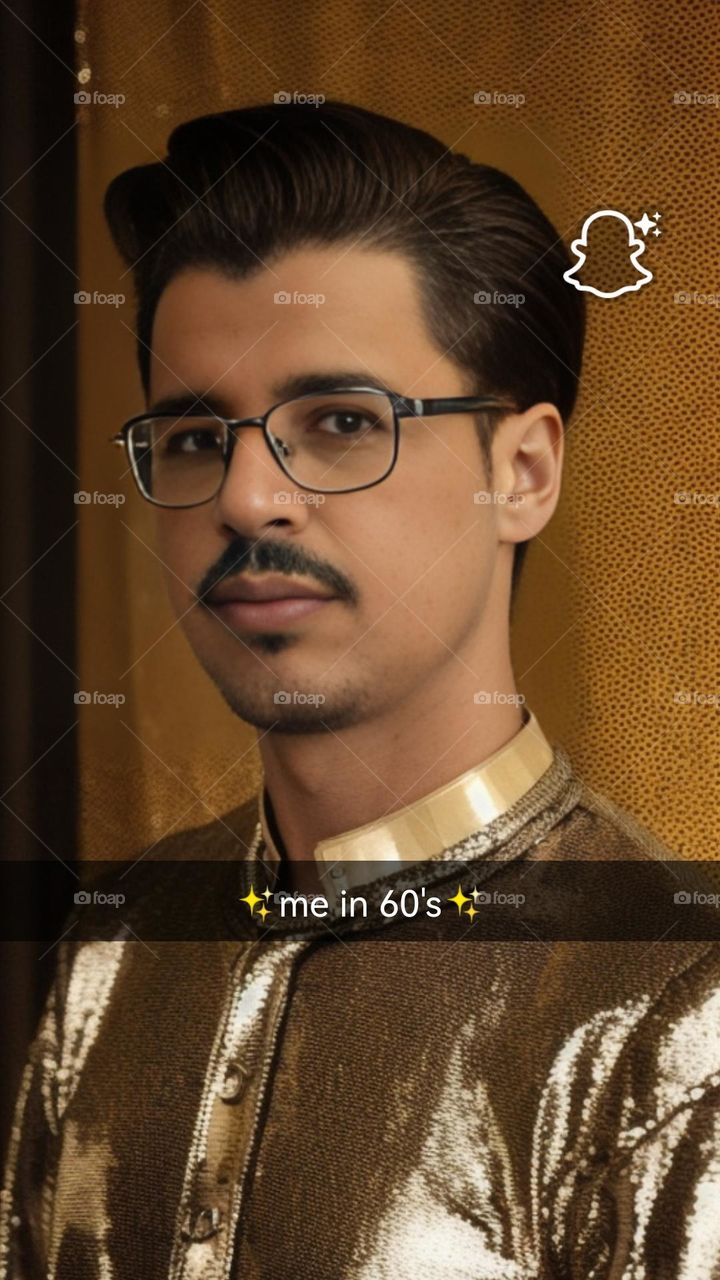 My picture with the mustache and participating in the mustache contest