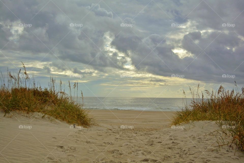 Beach Scene in December 