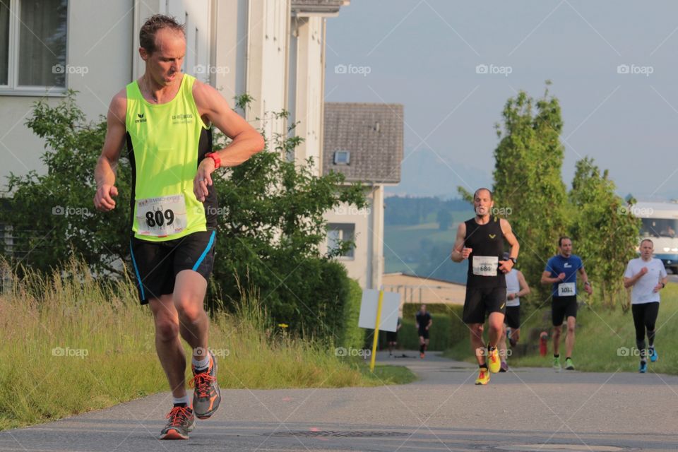 Male Marathon Runner. Sempacherseelauf 2015