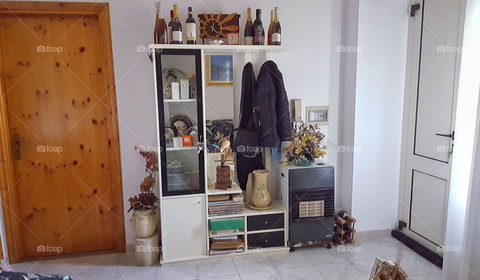 corner of my house full of objects collected close