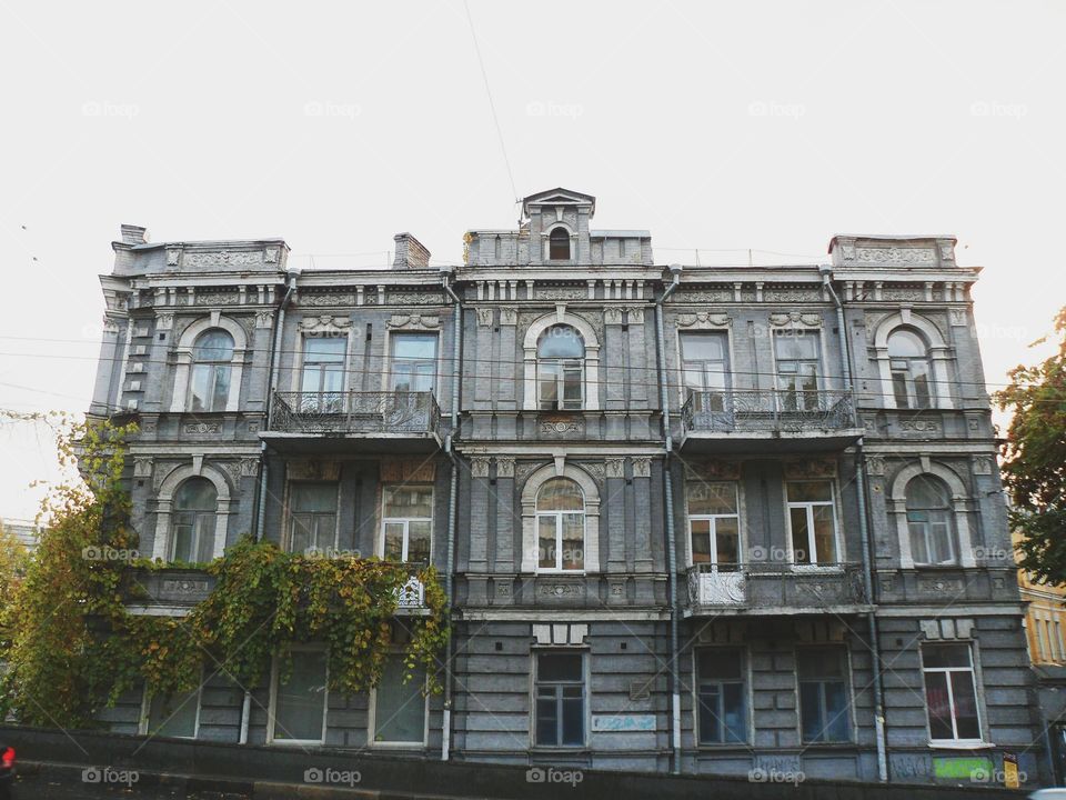 old architecture of the city of Kiev