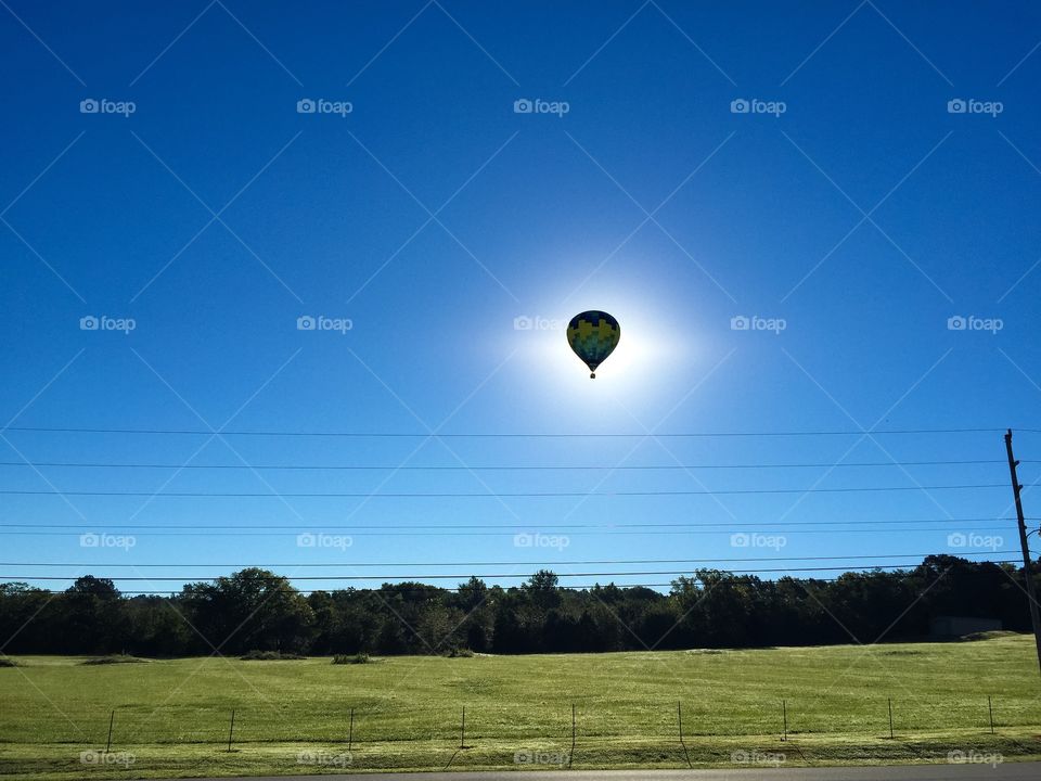 Hot Air Balloon Eclipse at 2016 Arkansas State Hot Air Balloon Championship in Harrison, Arkansas