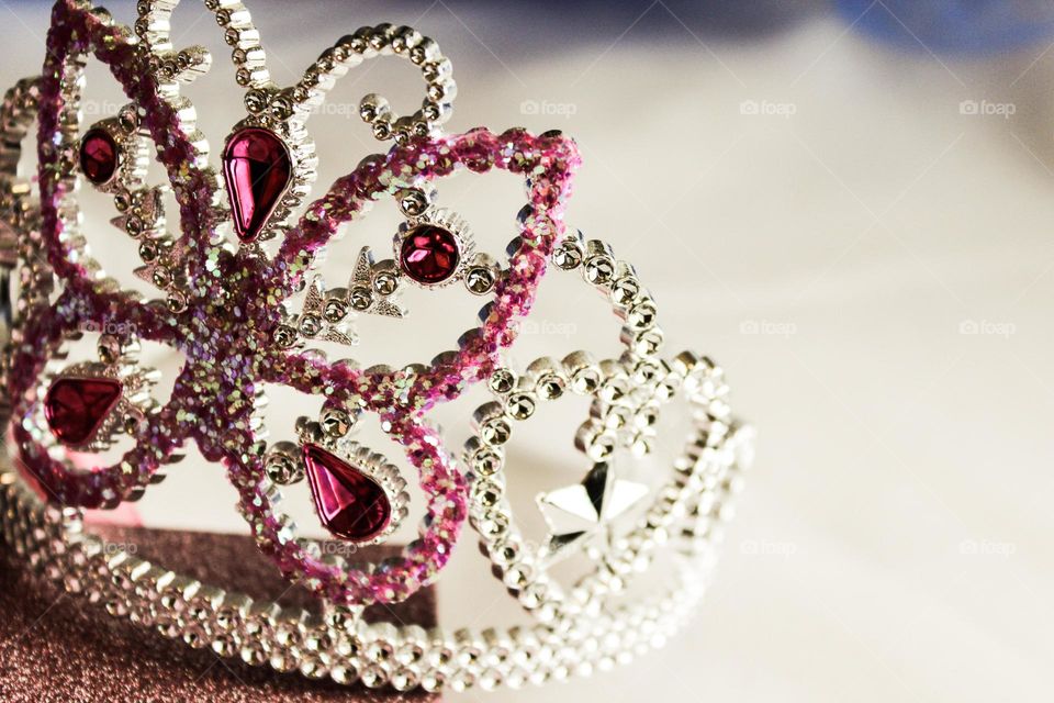 princess crown girl pink glitter 