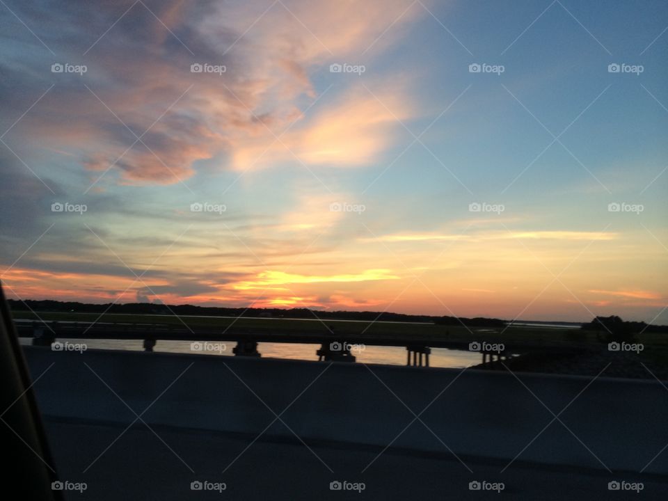 Sunset bridge 