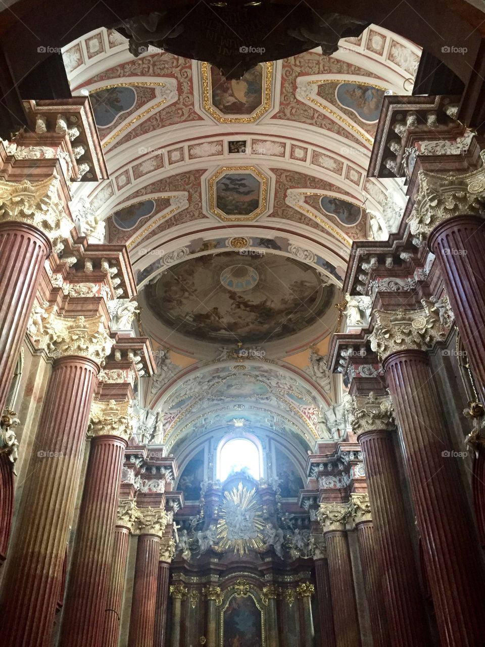 Ceiling of the church 