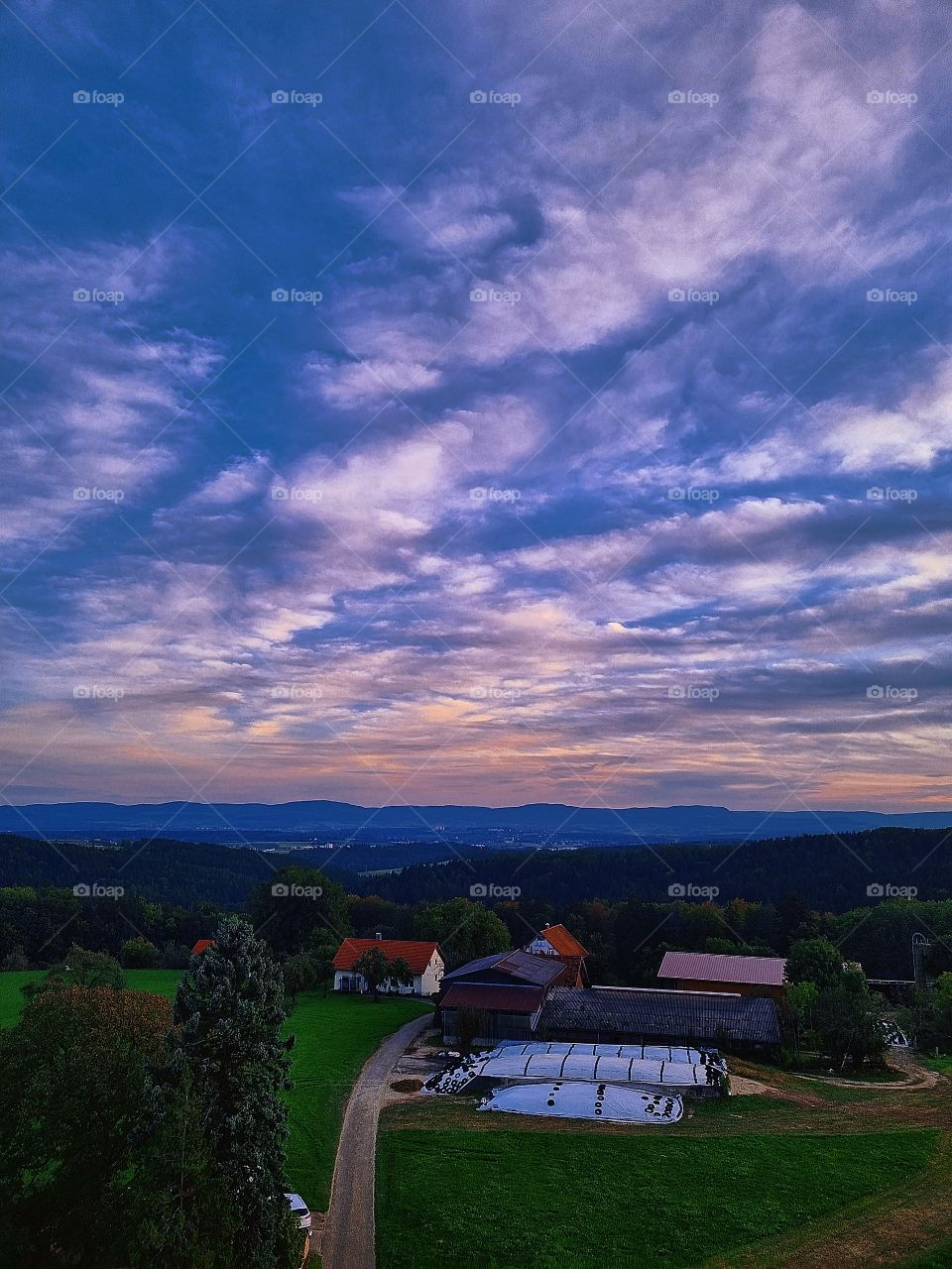 Seeing the world from above. I adore the beautiful sky here and the German countryside landscape.