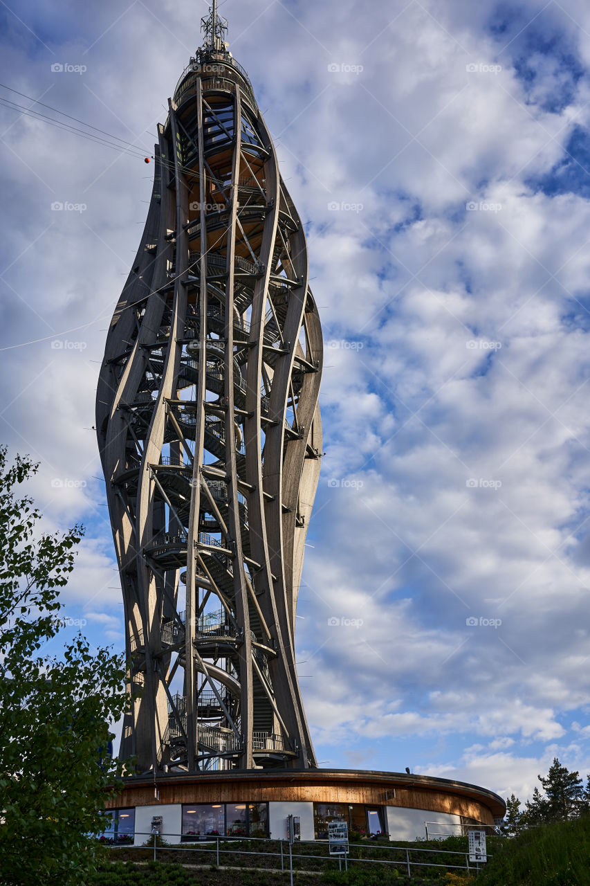 The viewing tower Pyramidenkogel. Austria 