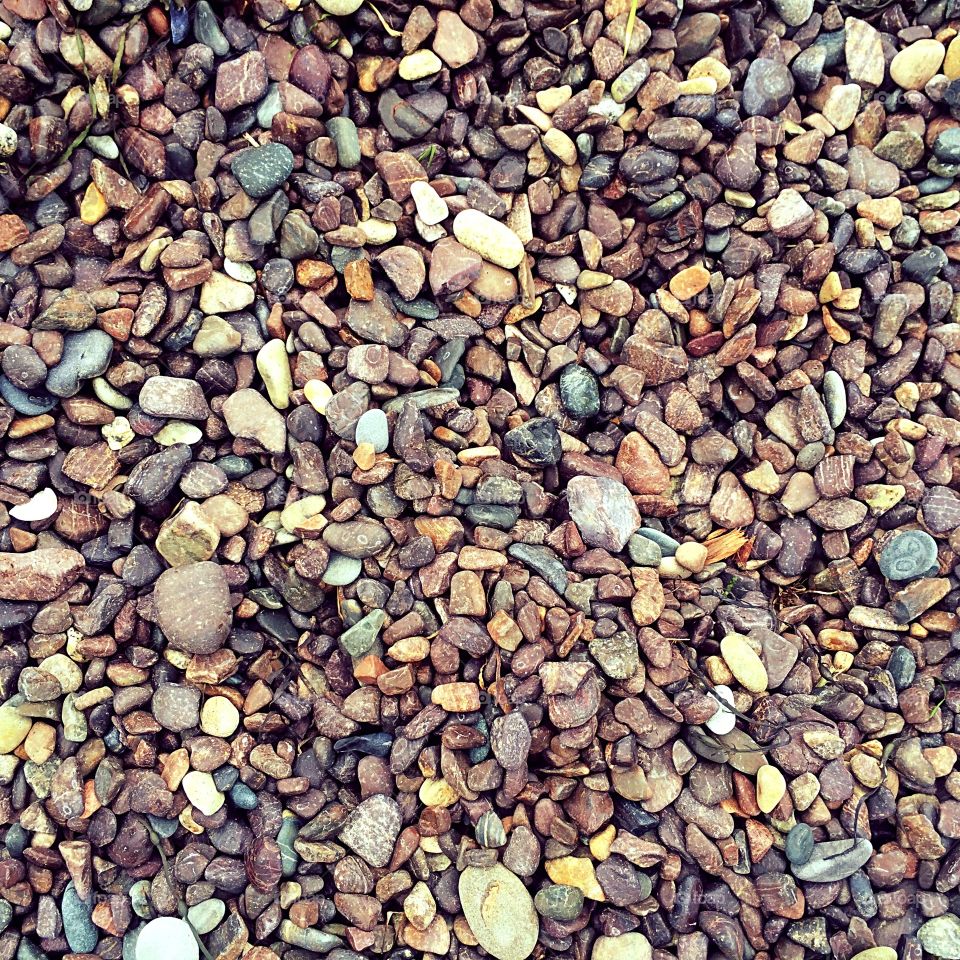 Pebbles on the beach 