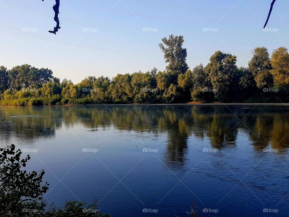 reflection of the river Somes