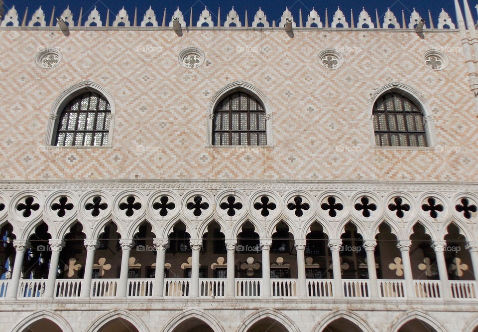 Windows from Venice. Trip around Italy