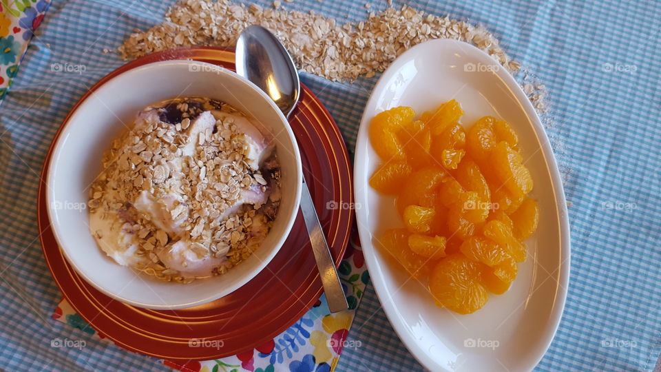 Oatmeal in breakfast