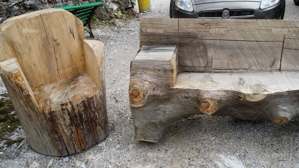 Wooden Outdoor Seats