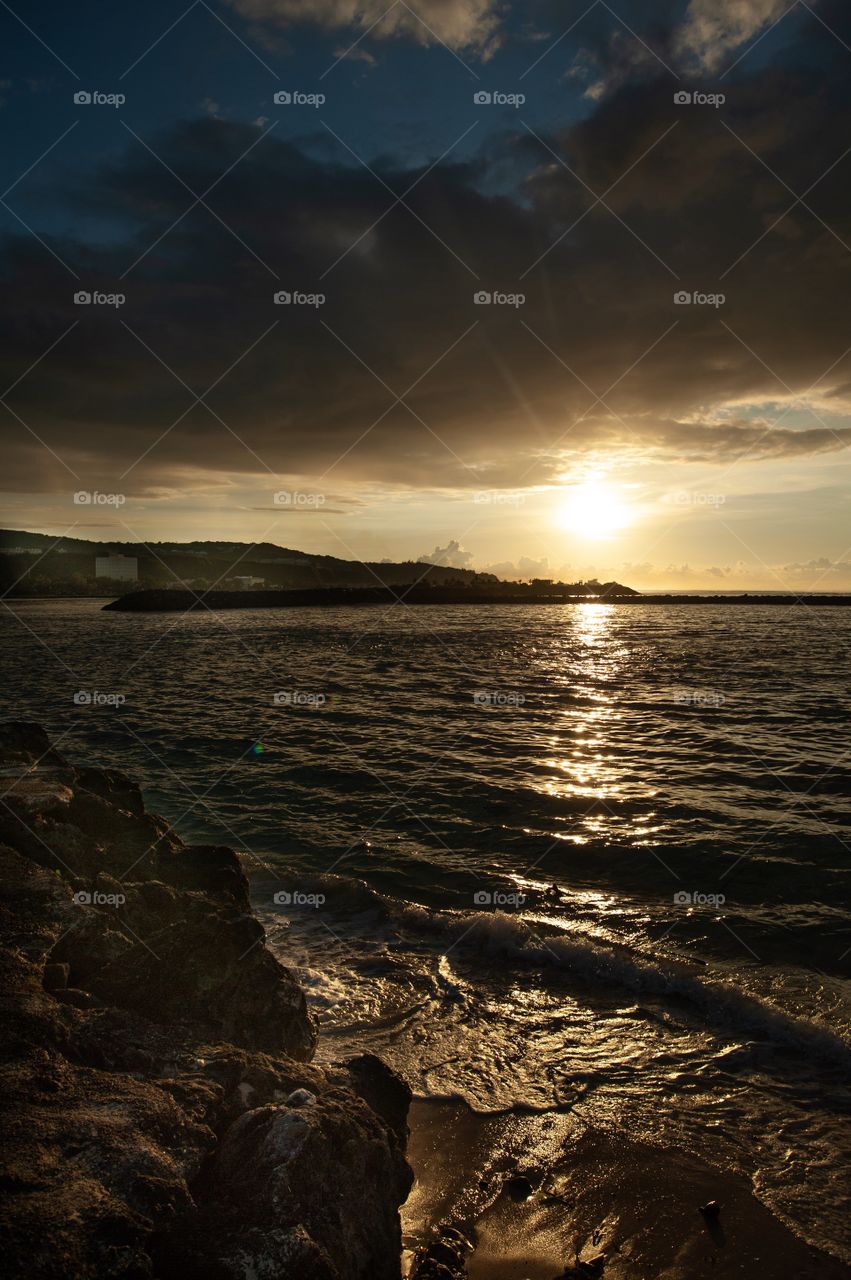 Sunset on Hagatna Bay, Guam 