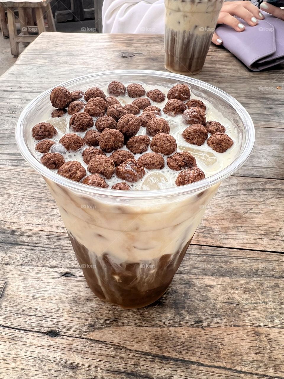 Perfect to start the day coffee not any coffee. Cold brew with Cocoa Puffs from Disneyland 