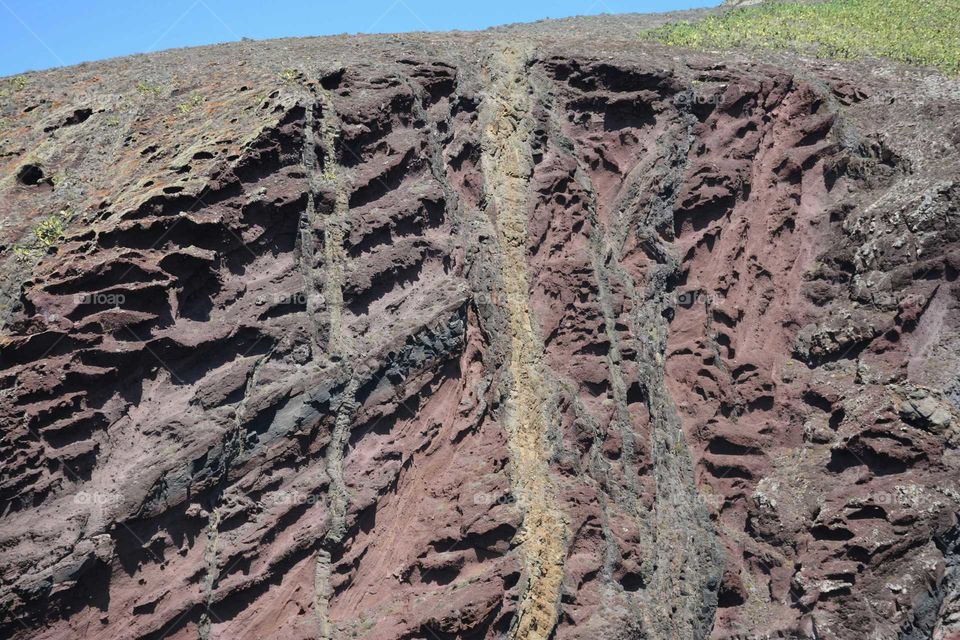 geological formation at Porto Santo island