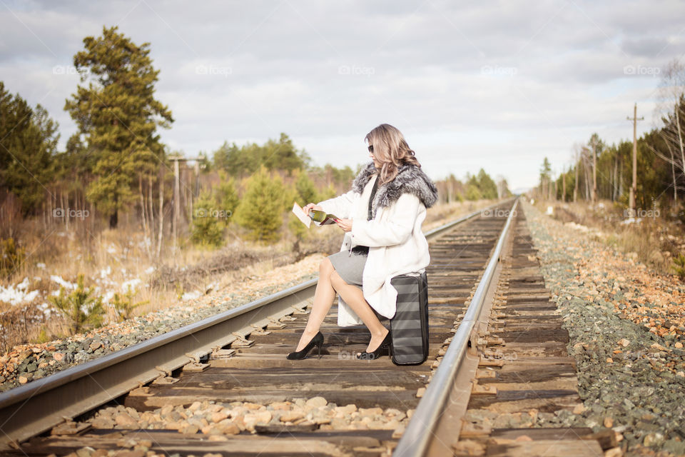 Girl on the railway