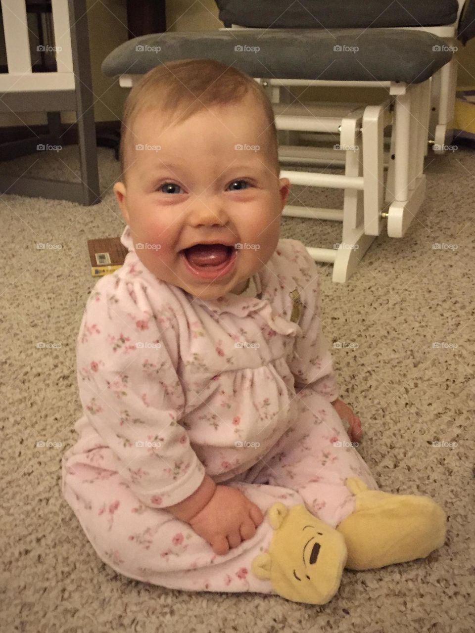 Beautiful happy baby girl 