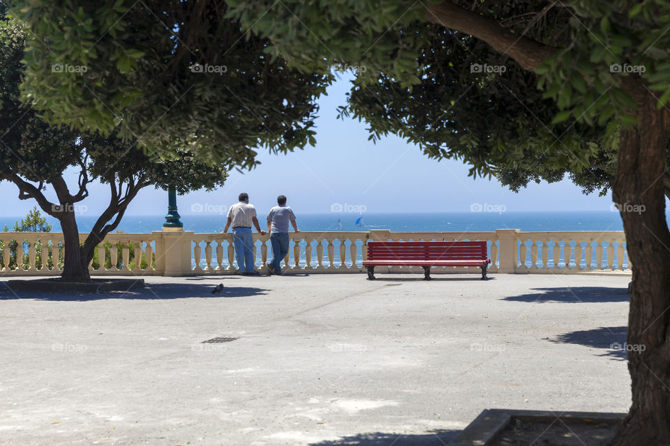 Tourists enjoying the view