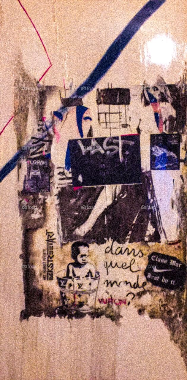 Picture of a collage with different filters