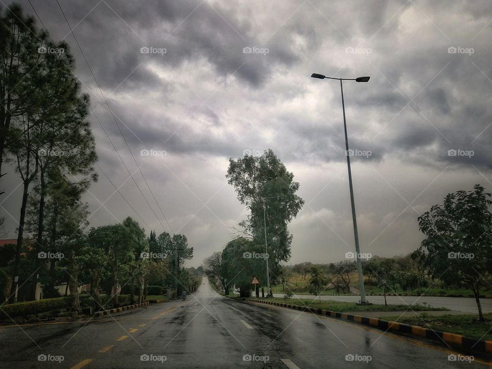 Rainy Islamabad, Pakistan.