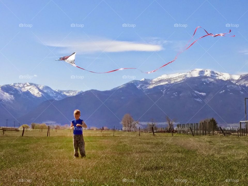 flying my kite