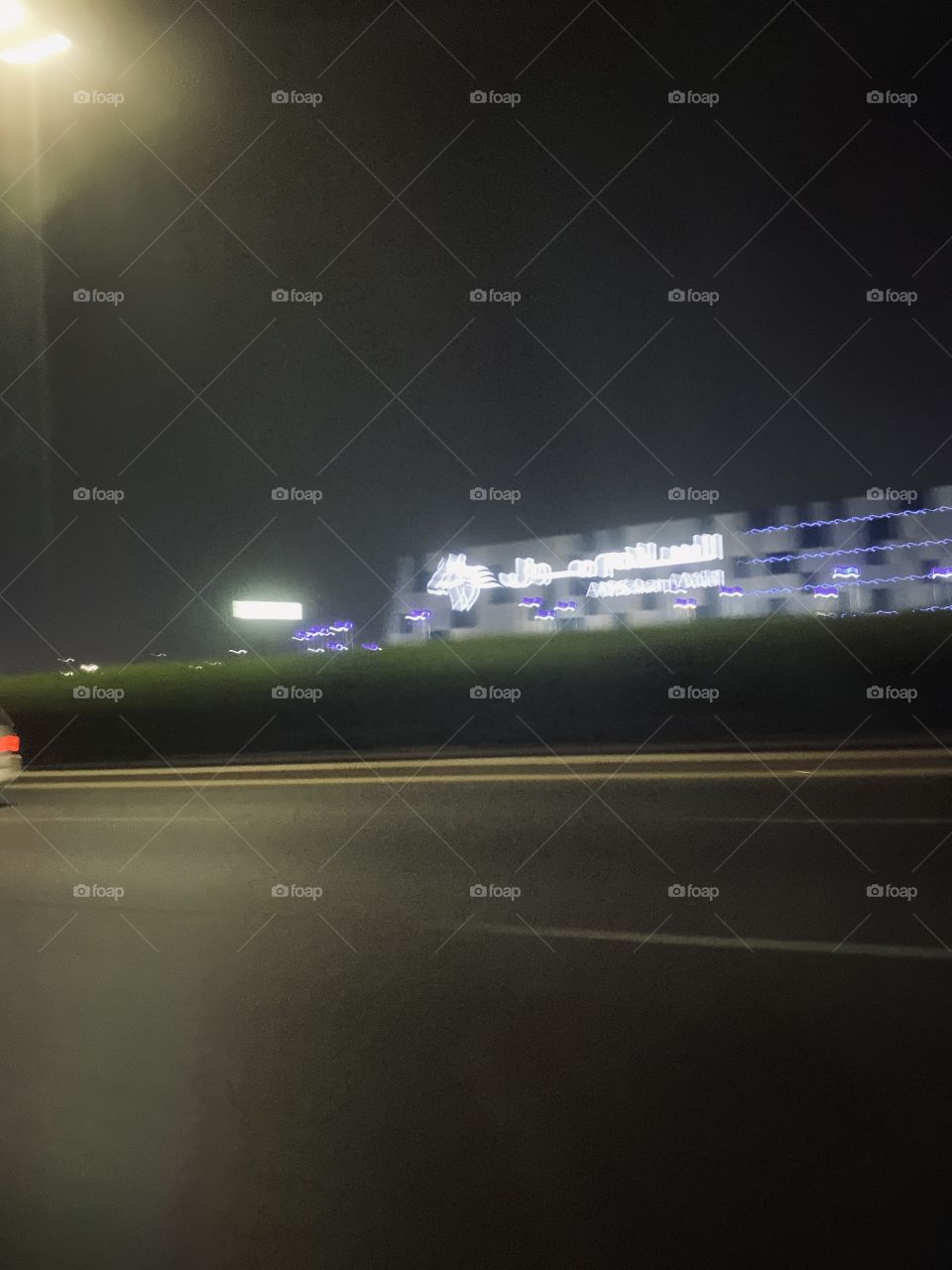 Street view in Jeddah at night 