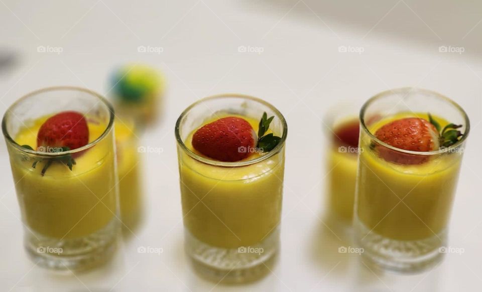 yummy yellow custard pudding