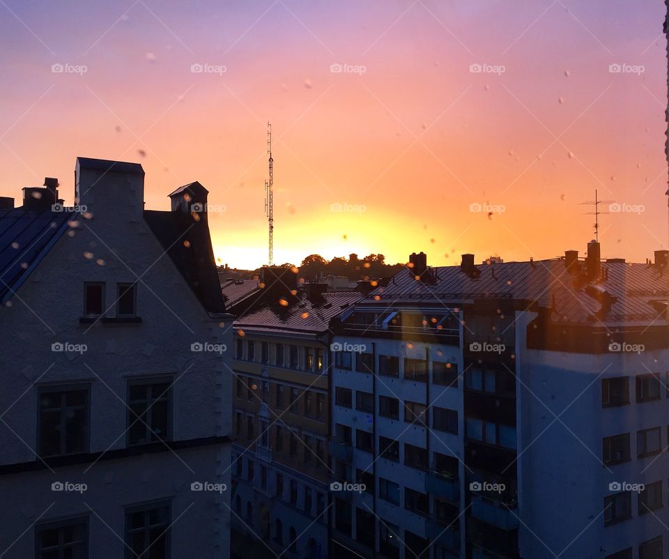 Sunset. Stockholm sunset! 