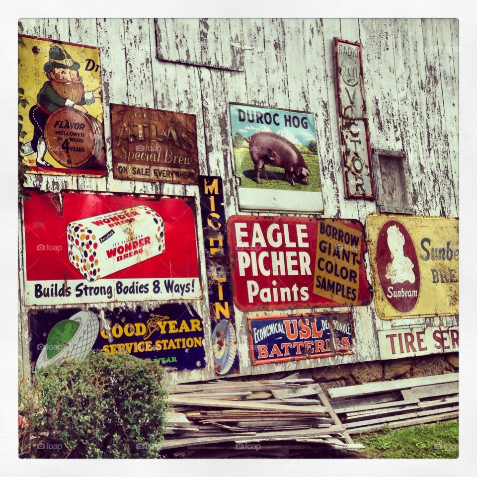 Vintage signs