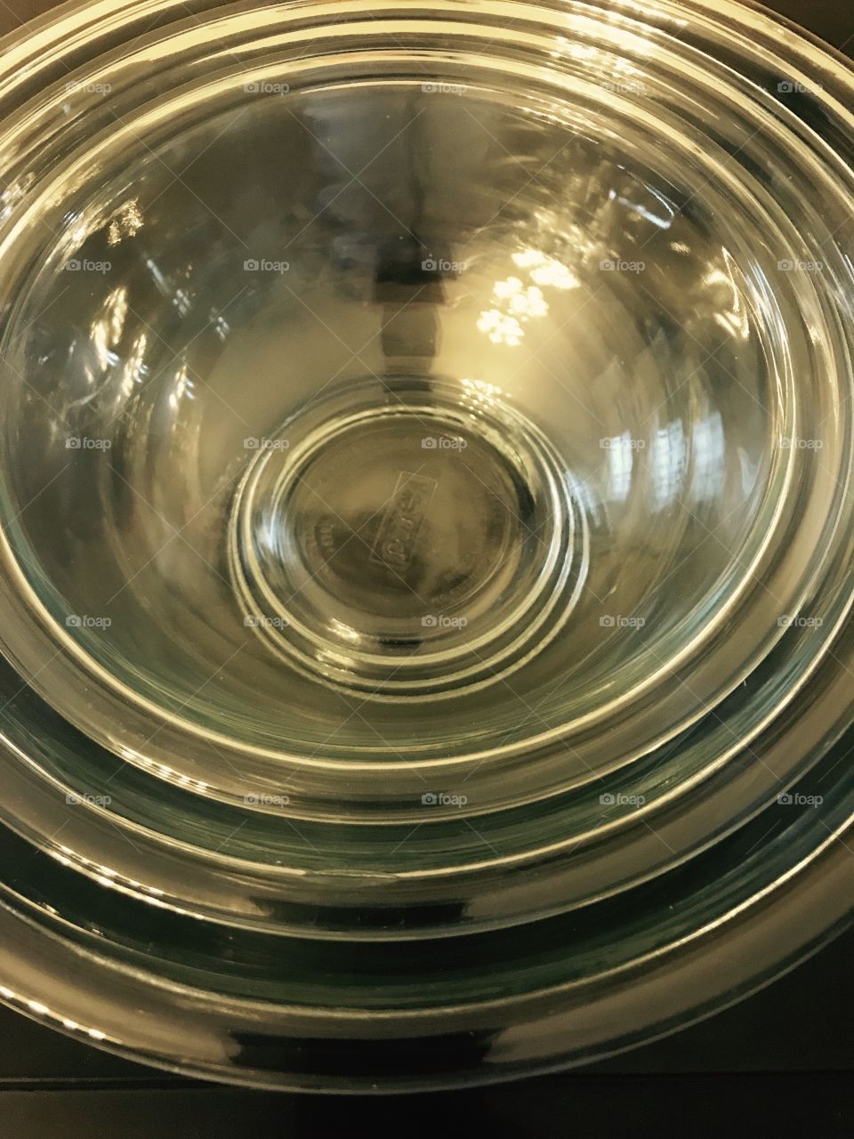 Glass mixing bowls