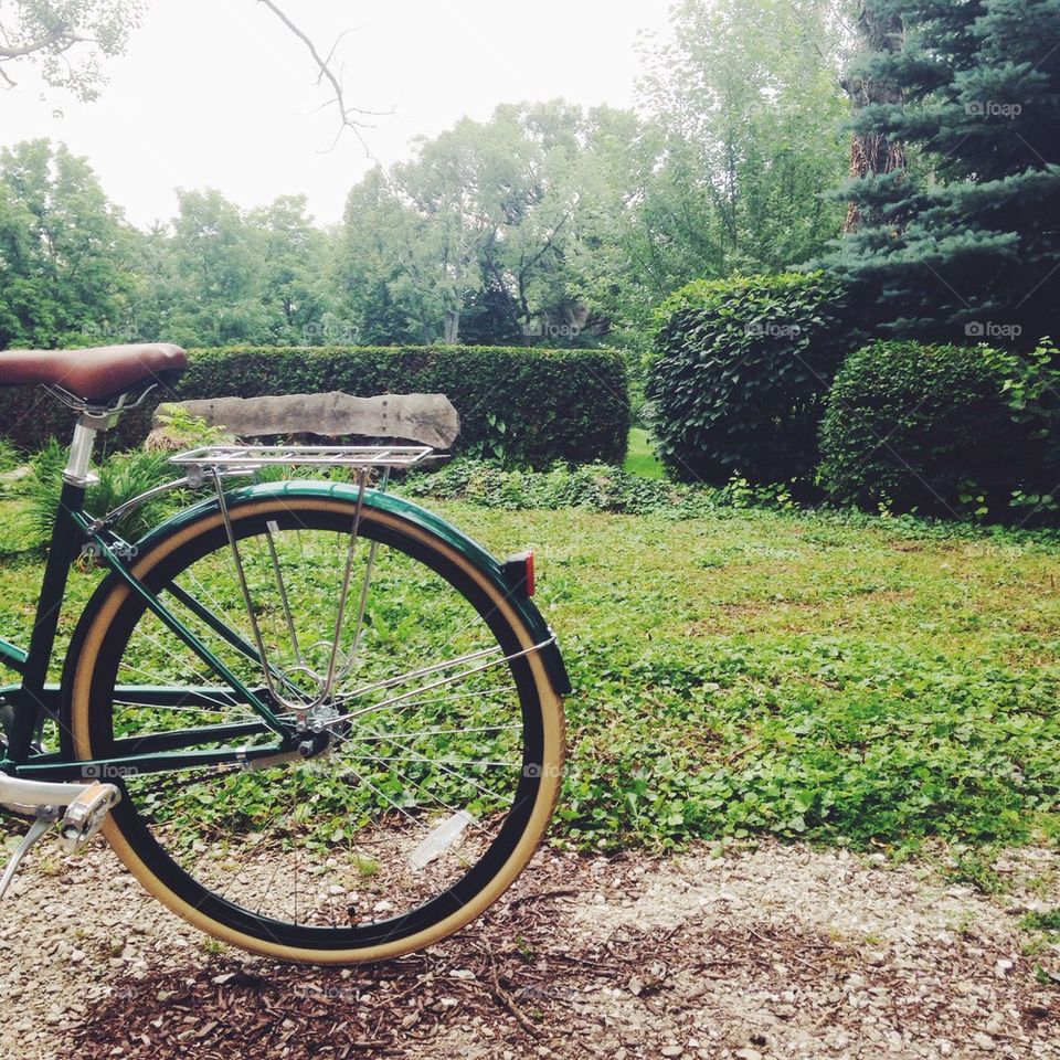 Bike ride into a secret garden