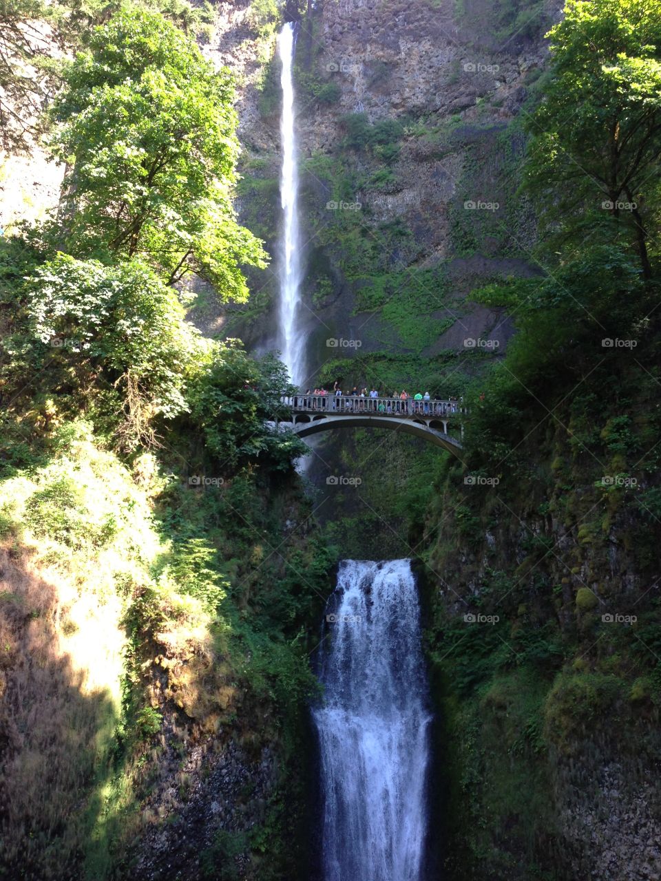 Multnomah Falls outside of Portland, OR.