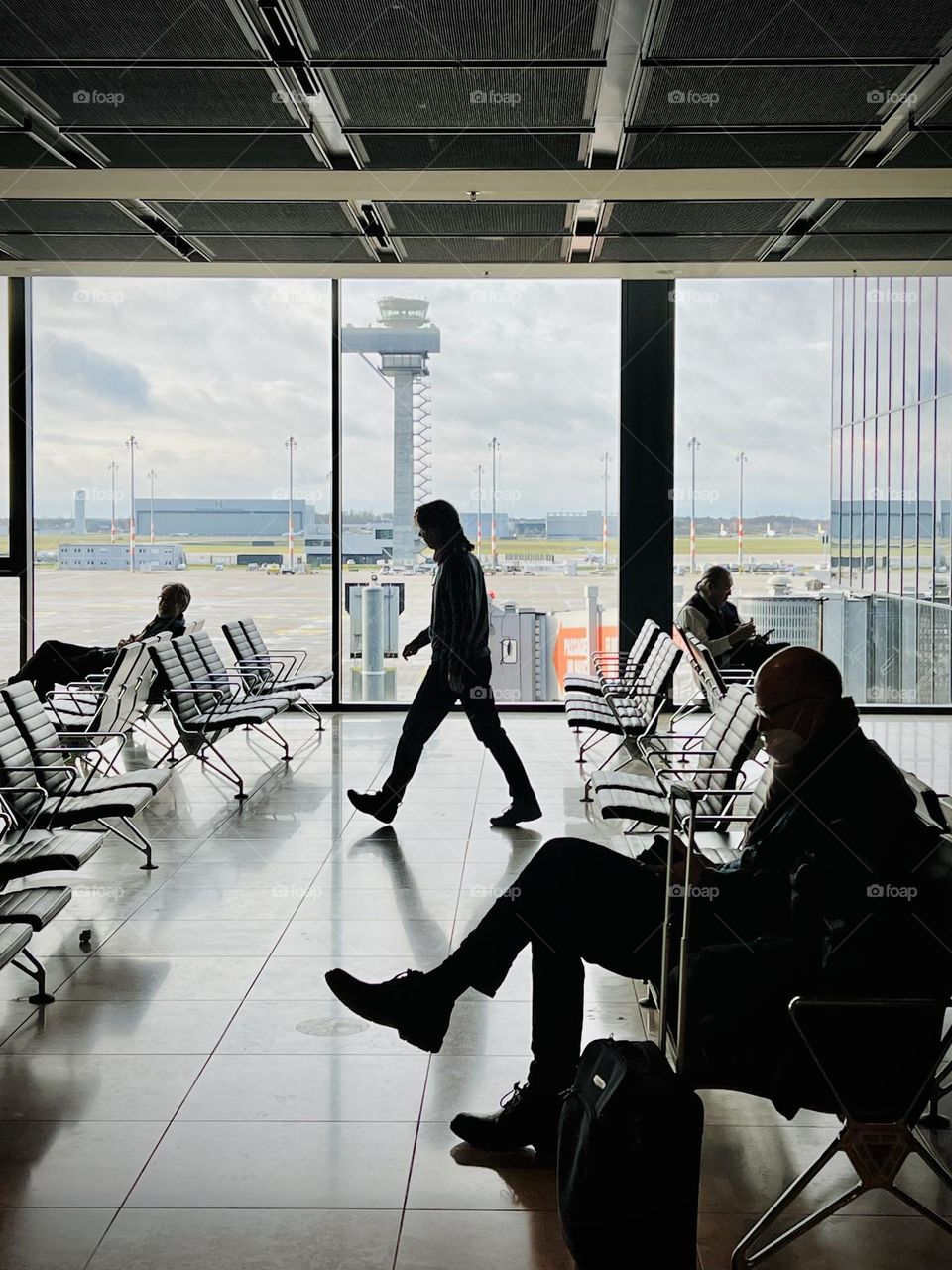 Waiting at the airport 