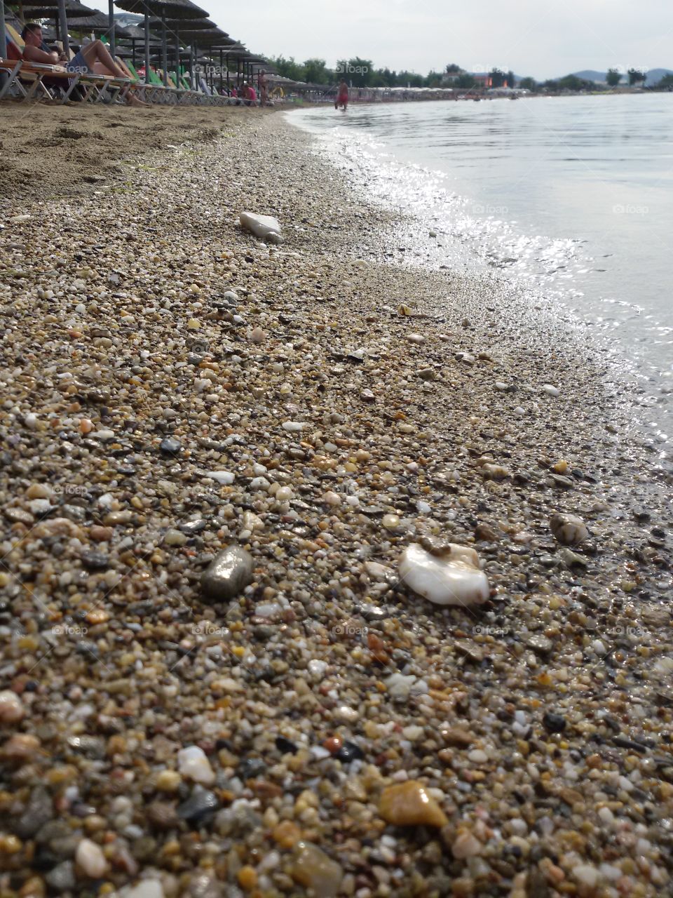 Rocks and sand on the beach