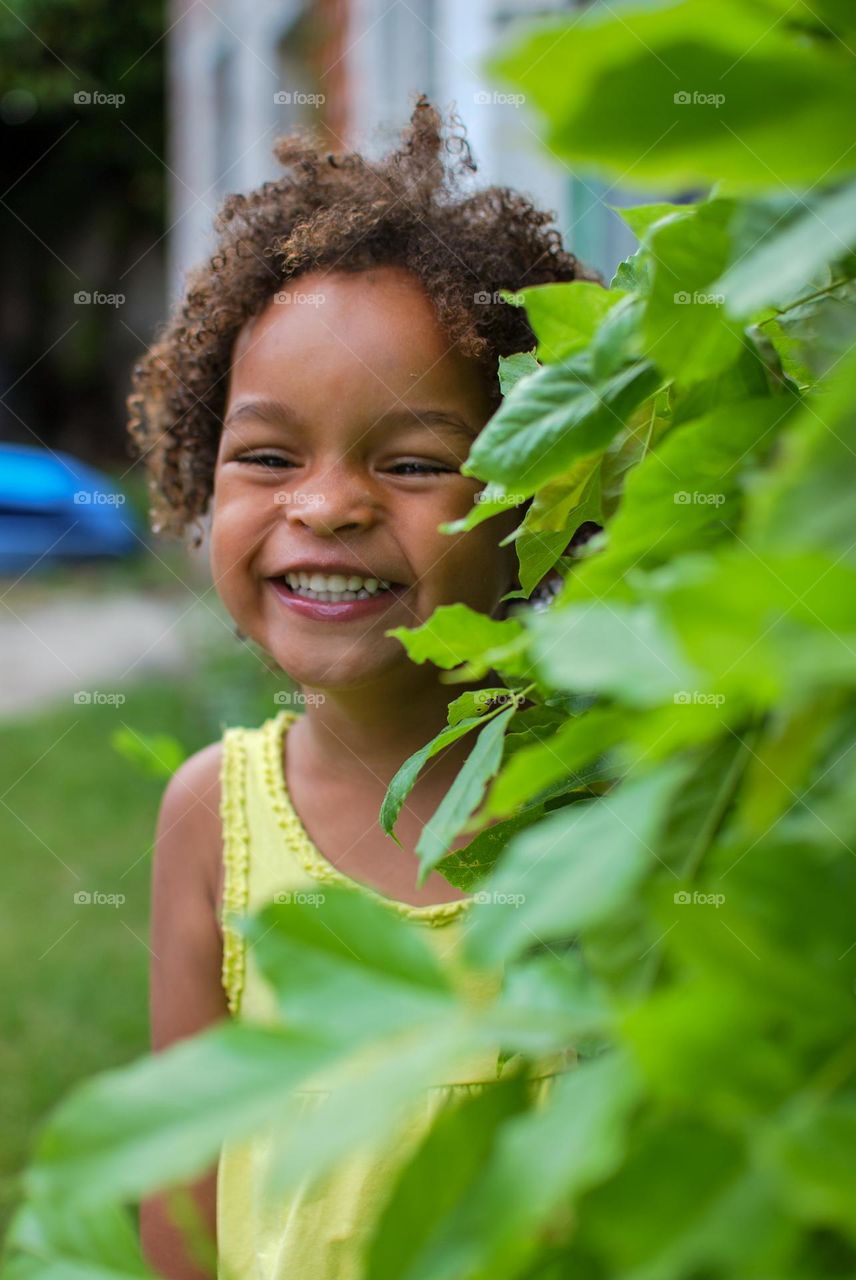 Little girl smiling