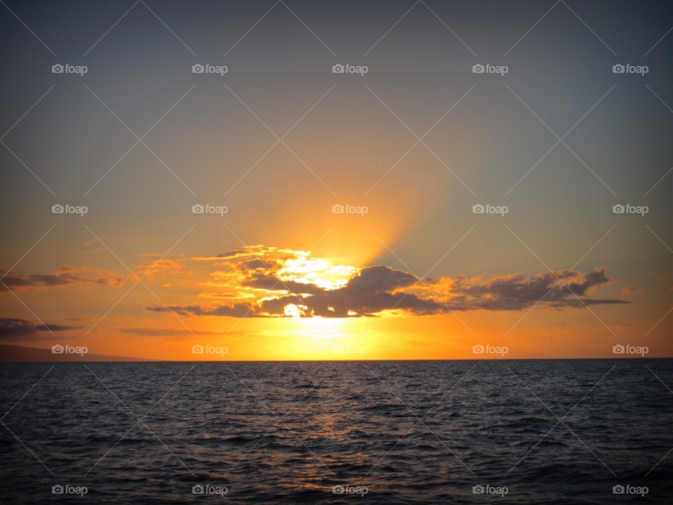 maui ocean sky sunset by stevehardley7