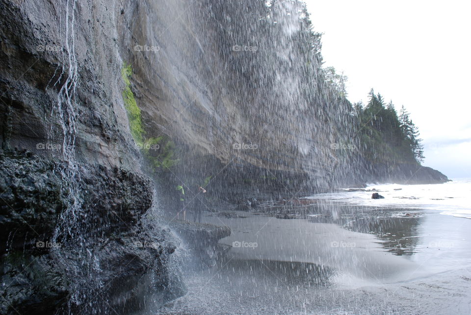 In the rain