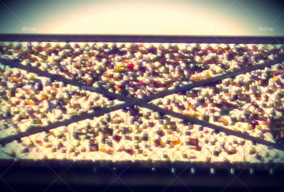 Locks of Love Bridge in Paris