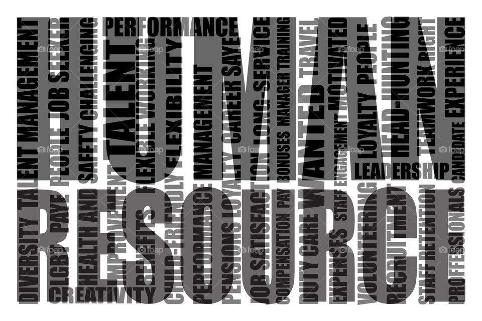 human resource made from many words