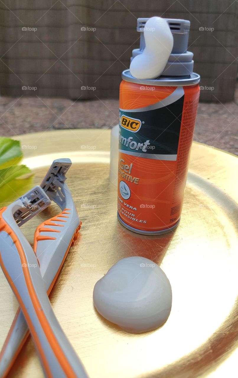 Shaving cream and razors