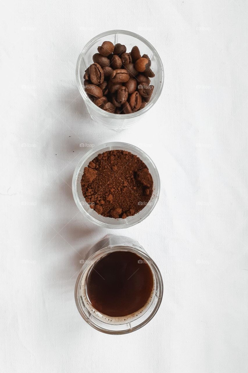 From beans to brewed coffee