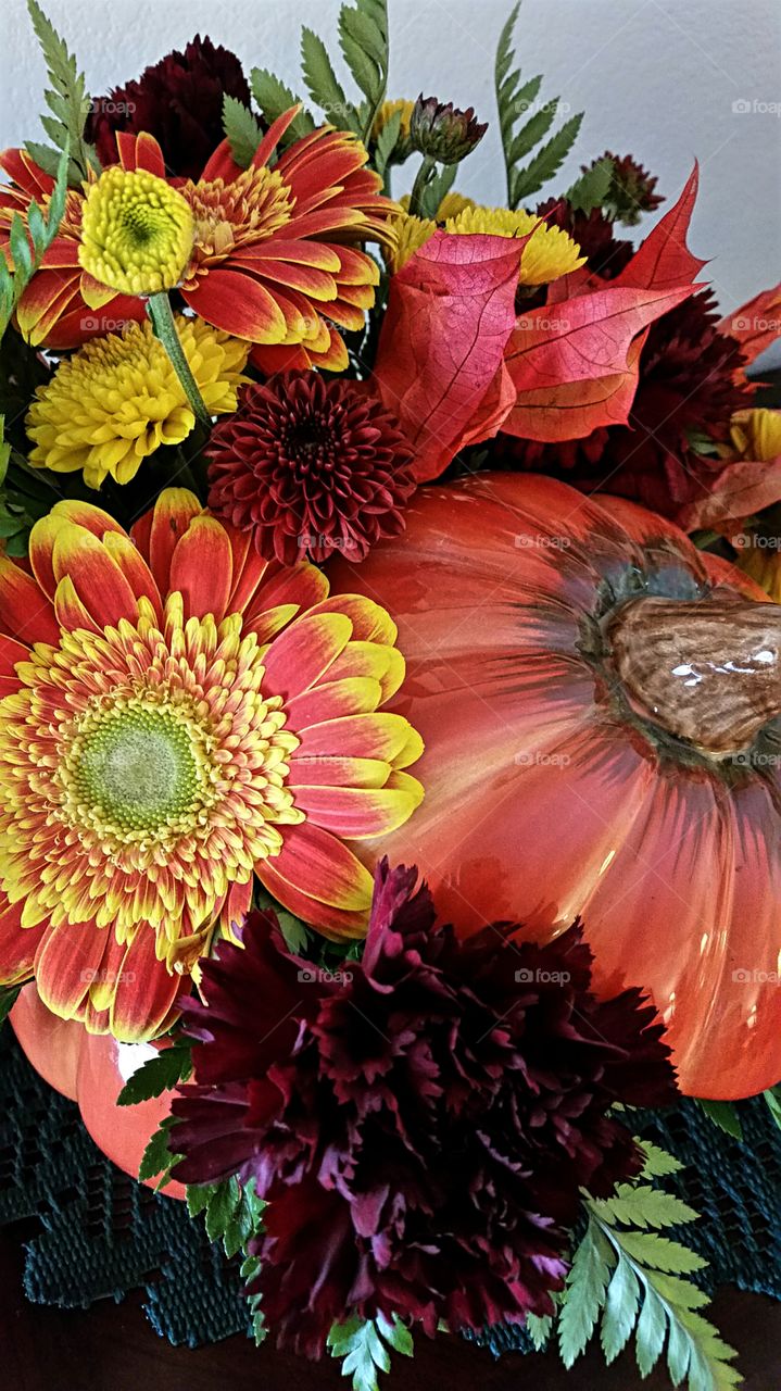 Fall Floral Display